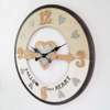 Hot Selling Romantic Indoor Wall Love Design Clock 