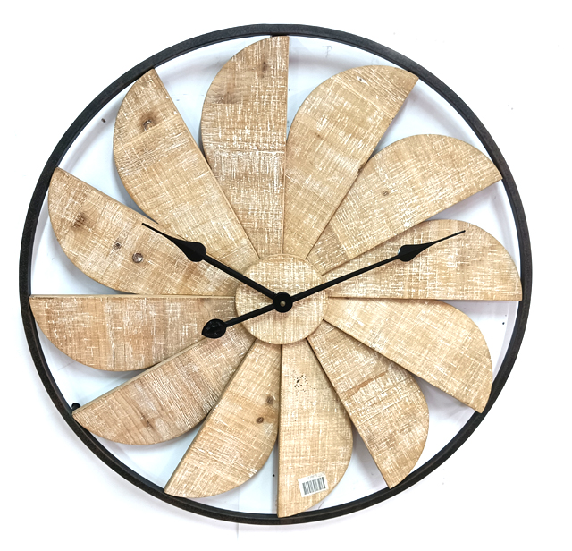 The Windmill Style Wall Clock MDF And Materail Combine Together Decoration Cheap Clock 
