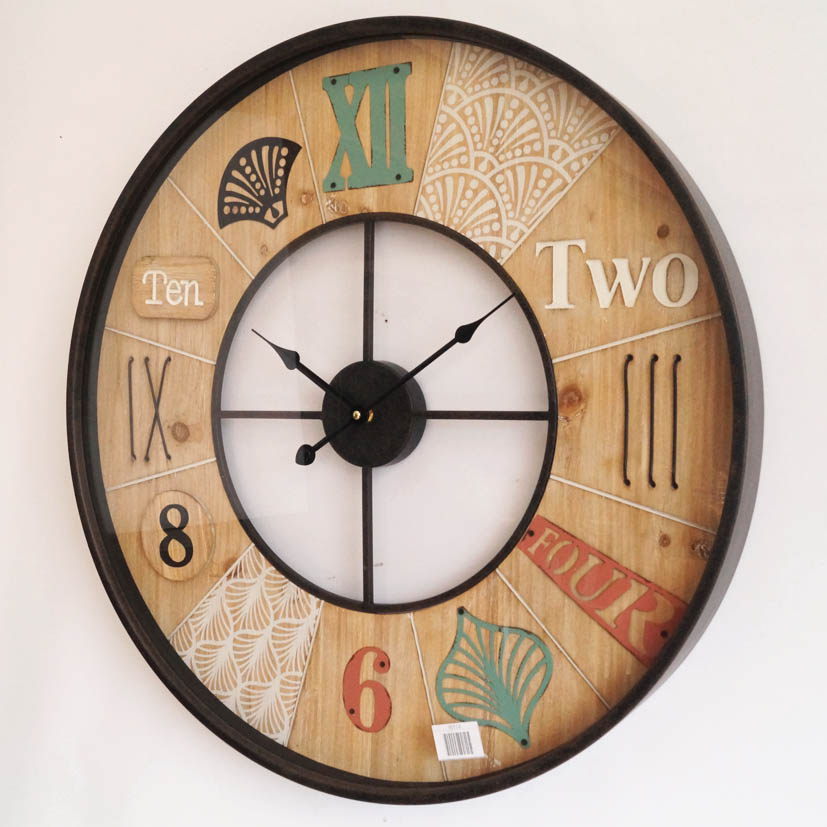 Creative Wall Clock Mirror Muticolor Numberals Modern Design