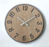 Two Big Circle MDF Combine Wall Clock Industrial Style