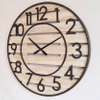 Mdf Materail Black Colour Numbers Wall Clock Size Dia. 60cm Indoor Decoration